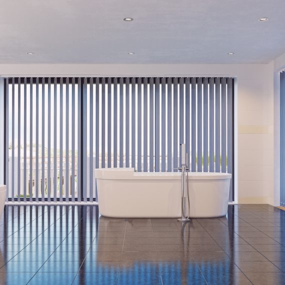 modern bathroom interior. 3d rendering design